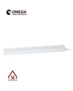 רב שקע 10 שקעים + כבל כ1 מטר