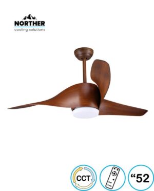 מאוורר תקרה דגם EMANUEL דקורטיבי  52"  NORTHER קפה