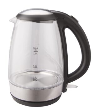 קומקום זכוכית שחור סאוטר 1.7 ליטר דגם WK150