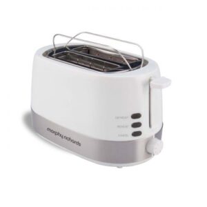 מצנם 2 פרוסות MORPHY RICHARDS דגם SILVER & WHITE