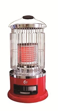 תנור חימום זקש עגול קרמי דגם EF616 צבע אדום