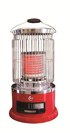 תנור חימום זקש עגול קרמי דגם EF616 צבע אדום