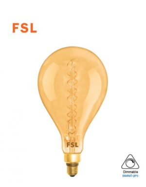 נורת פילמנט אמבר PS165 דמוי פחם