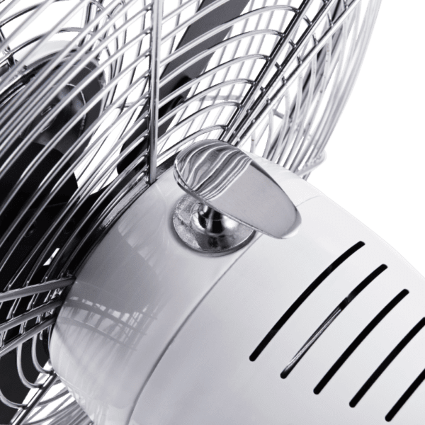 ⁦מאוורר רטרו 12'' כרומקס CH8030W מתכתי לבן⁩ – תמונה ⁦3⁩
