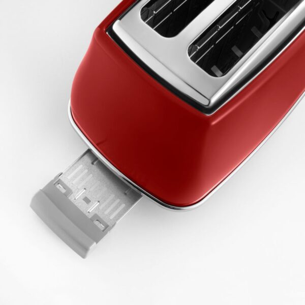 ⁦מצנם 2 פרוסות DELONGHI דגם CTOC2103 צבע אדום⁩ – תמונה ⁦4⁩