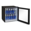 מקרר מיני בר שחור דלת ויטרינה גולדליין BC50GS