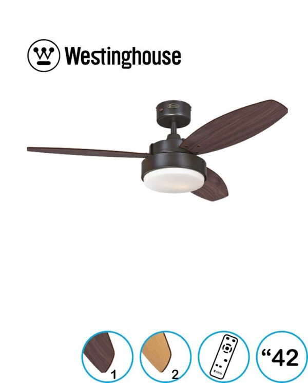 מאוורר תקרה WETINGHOUSE  גודל 42" דגם ALLOY