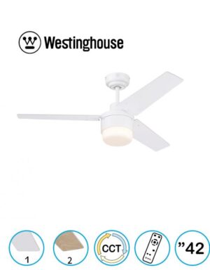 מאוורר תקרה WESTINGHOUSE טליה CCT 42" Talia לבן