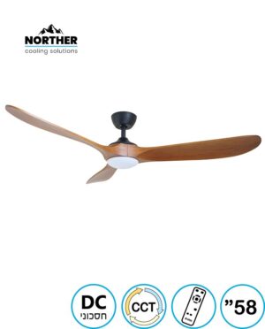 מאוורר תקרה NORTHER וודלנד CCT 58" Woodland