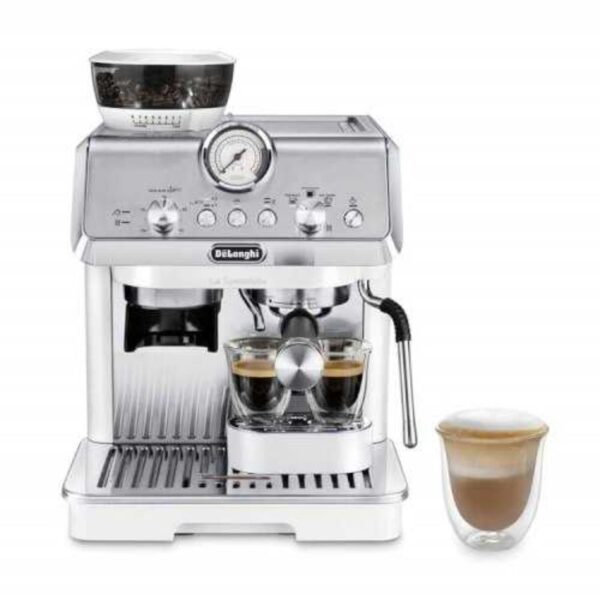 מכונת קפה ידנית DELONGHI לבן דגם EC9155W פולי קפה מתנה