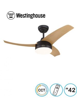 מאוורר תקרה לונגווד CCT 42" Longwood שחור בשילוב עץ