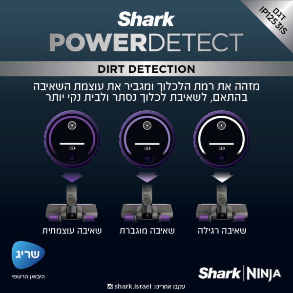 ⁦שואב אבק אלחוטי Detect Power דגם IP1253IS⁩ – תמונה ⁦4⁩