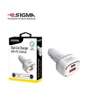 מטען רכב PD 12W כפול USB- A/C