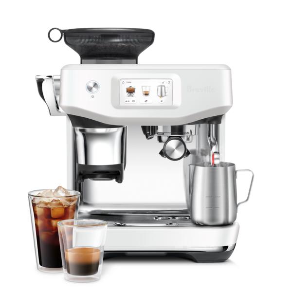 מכונת קפה חכמה BREVILLE BES881 לבן חול ים