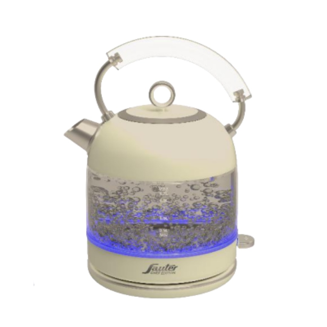 קומקום חשמלי זכוכית רטרו קרם סאוטר דגם WK994C