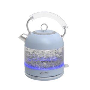 קומקום חשמלי זכוכית רטרו תכלת סאוטר דגם WK994AB