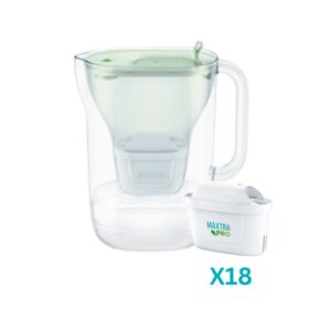 קנקן בריטה סטייל אקו + 18 פילטרים מקסטרה פרו